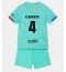 Barcelona Ronald Araujo #4 3rd trikot Kinder 2023-24 Kurzarm (+ kurze hosen)