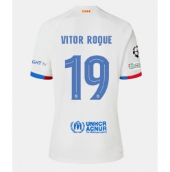 Barcelona Vitor Roque #19 Auswärtstrikot 2023-24 Kurzarm