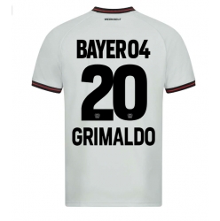 Bayer Leverkusen Alejandro Grimaldo #20 Auswärtstrikot 2023-24 Kurzarm