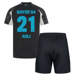 Bayer Leverkusen Amine Adli #21 3rd trikot Kinder 2024-25 Kurzarm (+ kurze hosen)