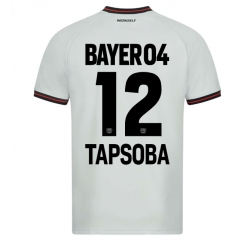 Bayer Leverkusen Edmond Tapsoba #12 Auswärtstrikot 2023-24 Kurzarm