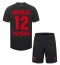 Bayer Leverkusen Edmond Tapsoba #12 Heimtrikot Kinder 2023-24 Kurzarm (+ kurze hosen)