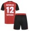 Bayer Leverkusen Edmond Tapsoba #12 Heimtrikot Kinder 2024-25 Kurzarm (+ kurze hosen)