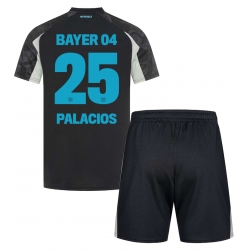 Bayer Leverkusen Exequiel Palacios #25 3rd trikot Kinder 2024-25 Kurzarm (+ kurze hosen)