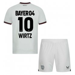 Bayer Leverkusen Florian Wirtz #10 Auswärtstrikot Kinder 2023-24 Kurzarm (+ kurze hosen)