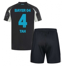 Bayer Leverkusen Jonathan Tah #4 3rd trikot Kinder 2024-25 Kurzarm (+ kurze hosen)