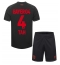 Bayer Leverkusen Jonathan Tah #4 Heimtrikot Kinder 2023-24 Kurzarm (+ kurze hosen)