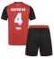 Bayer Leverkusen Jonathan Tah #4 Heimtrikot Kinder 2024-25 Kurzarm (+ kurze hosen)