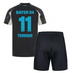 Bayer Leverkusen Martin Terrier #11 3rd trikot Kinder 2024-25 Kurzarm (+ kurze hosen)