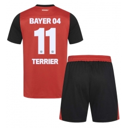 Bayer Leverkusen Martin Terrier #11 Heimtrikot Kinder 2024-25 Kurzarm (+ kurze hosen)