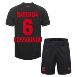 Bayer Leverkusen Odilon Kossounou #6 Heimtrikot Kinder 2023-24 Kurzarm (+ kurze hosen)