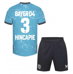 Bayer Leverkusen Piero Hincapie #3 3rd trikot Kinder 2023-24 Kurzarm (+ kurze hosen)