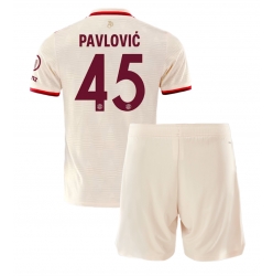 Bayern Munich Aleksandar Pavlovic #45 3rd trikot Kinder 2024-25 Kurzarm (+ kurze hosen)