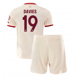 Bayern Munich Alphonso Davies #19 3rd trikot Kinder 2024-25 Kurzarm (+ kurze hosen)