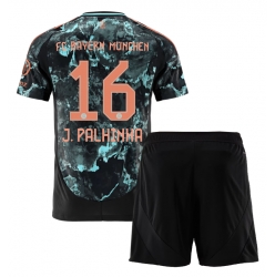 Bayern Munich Joao Palhinha #16 Auswärtstrikot Kinder 2024-25 Kurzarm (+ kurze hosen)