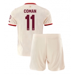 Bayern Munich Kingsley Coman #11 3rd trikot Kinder 2024-25 Kurzarm (+ kurze hosen)