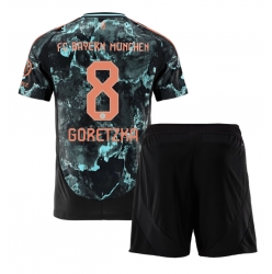 Bayern Munich Leon Goretzka #8 Auswärtstrikot Kinder 2024-25 Kurzarm (+ kurze hosen)