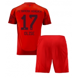 Bayern Munich Michael Olise #17 Heimtrikot Kinder 2024-25 Kurzarm (+ kurze hosen)