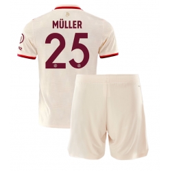 Bayern Munich Thomas Muller #25 3rd trikot Kinder 2024-25 Kurzarm (+ kurze hosen)