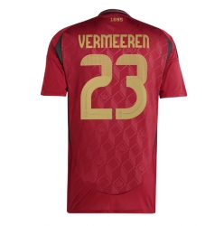 Belgien Arthur Vermeeren #23 Heimtrikot EM 2024 Kurzarm