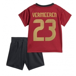 Belgien Arthur Vermeeren #23 Heimtrikot Kinder EM 2024 Kurzarm (+ kurze hosen)