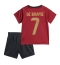 Belgien Kevin De Bruyne #7 Heimtrikot Kinder EM 2024 Kurzarm (+ kurze hosen)