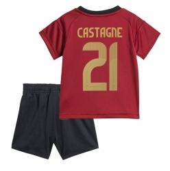 Belgien Timothy Castagne #21 Heimtrikot Kinder EM 2024 Kurzarm (+ kurze hosen)