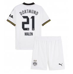 Borussia Dortmund Donyell Malen #21 3rd trikot Kinder 2024-25 Kurzarm (+ kurze hosen)