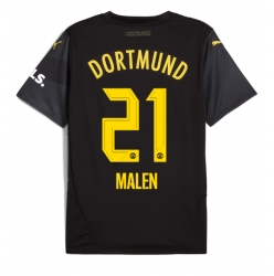 Borussia Dortmund Donyell Malen #21 Auswärtstrikot 2024-25 Kurzarm