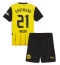 Borussia Dortmund Donyell Malen #21 Heimtrikot Kinder 2024-25 Kurzarm (+ kurze hosen)