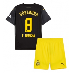 Borussia Dortmund Felix Nmecha #8 Auswärtstrikot Kinder 2024-25 Kurzarm (+ kurze hosen)