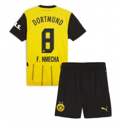 Borussia Dortmund Felix Nmecha #8 Heimtrikot Kinder 2024-25 Kurzarm (+ kurze hosen)