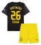 Borussia Dortmund Julian Ryerson #26 Auswärtstrikot Kinder 2024-25 Kurzarm (+ kurze hosen)