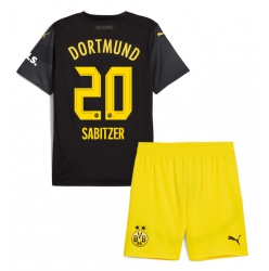 Borussia Dortmund Marcel Sabitzer #20 Auswärtstrikot Kinder 2024-25 Kurzarm (+ kurze hosen)