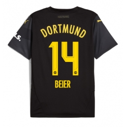 Borussia Dortmund Maximilian Beier #14 Auswärtstrikot 2024-25 Kurzarm