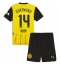 Borussia Dortmund Maximilian Beier #14 Heimtrikot Kinder 2024-25 Kurzarm (+ kurze hosen)