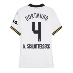 Borussia Dortmund Nico Schlotterbeck #4 3rd trikot Frauen 2024-25 Kurzarm