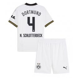 Borussia Dortmund Nico Schlotterbeck #4 3rd trikot Kinder 2024-25 Kurzarm (+ kurze hosen)