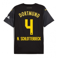 Borussia Dortmund Nico Schlotterbeck #4 Auswärtstrikot 2024-25 Kurzarm