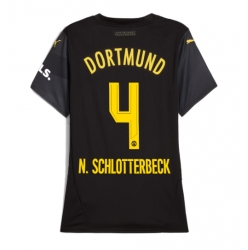 Borussia Dortmund Nico Schlotterbeck #4 Auswärtstrikot Frauen 2024-25 Kurzarm