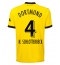 Borussia Dortmund Nico Schlotterbeck #4 Heimtrikot 2023-24 Kurzarm