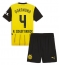 Borussia Dortmund Nico Schlotterbeck #4 Heimtrikot Kinder 2024-25 Kurzarm (+ kurze hosen)