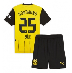 Borussia Dortmund Niklas Sule #25 Heimtrikot Kinder 2024-25 Kurzarm (+ kurze hosen)