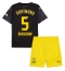 Borussia Dortmund Ramy Bensebaini #5 Auswärtstrikot Kinder 2024-25 Kurzarm (+ kurze hosen)