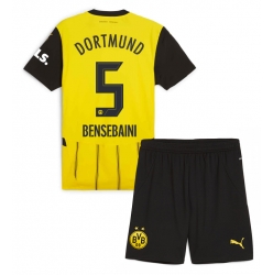 Borussia Dortmund Ramy Bensebaini #5 Heimtrikot Kinder 2024-25 Kurzarm (+ kurze hosen)