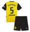 Borussia Dortmund Ramy Bensebaini #5 Heimtrikot Kinder 2024-25 Kurzarm (+ kurze hosen)