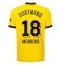 Borussia Dortmund Youssoufa Moukoko #18 Heimtrikot 2023-24 Kurzarm