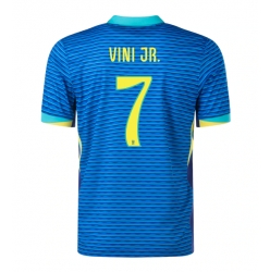 Brasilien Vinicius Junior #7 Auswärtstrikot Copa America 2024 Kurzarm