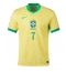 Brasilien Vinicius Junior #7 Heimtrikot Copa America 2024 Kurzarm