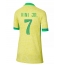 Brasilien Vinicius Junior #7 Heimtrikot Frauen Copa America 2024 Kurzarm